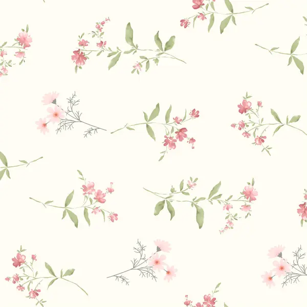 Çiçekleri ve tomurcukları olan kusursuz çiçek duvar kağıtları.