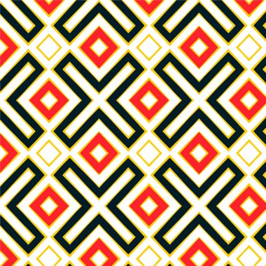 Etnik süslemeli kusursuz desen.