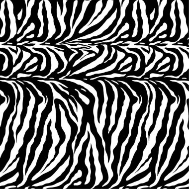 Elle çizilmiş zebra derisi ile kusursuz desen. vektör illüstrasyonu