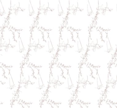 Elle çizilmiş elementlerle kusursuz desen. vektör illüstrasyonu