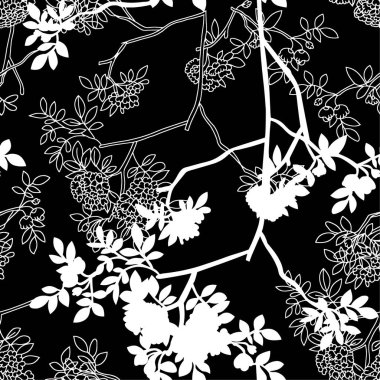 Soyut çiçeklerin kusursuz deseni