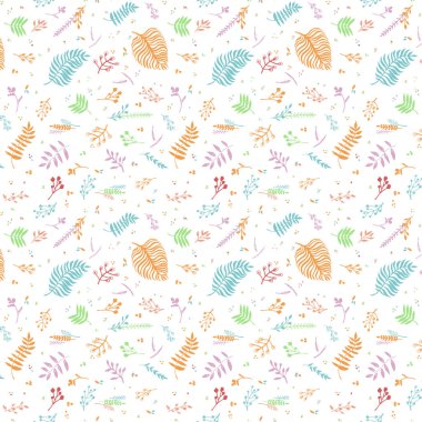 Soyut renkli çiçek seamless modeli