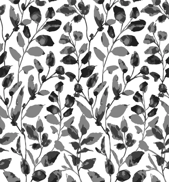 Elle çizilmiş çiçeklerle kusursuz desen