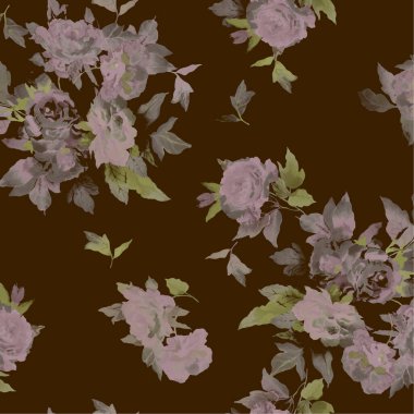 Güllerle kusursuz desen