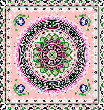 vektör soyut dekoratif doğa etnik süsleme. el çizimi arkaplan modeli