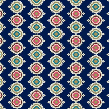 Geometrik şekilli kusursuz desen vektör çizimi