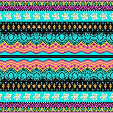 Etnik kusursuz vektör geometrik desen.