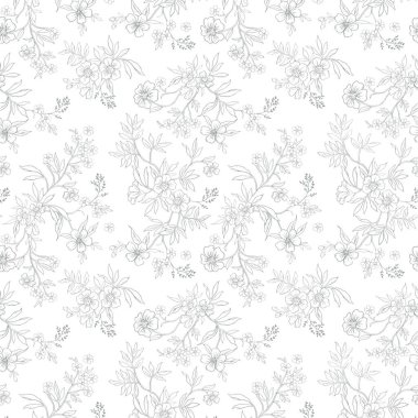 Çiçeklerle kusursuz desen