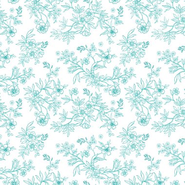 Yaprak desenli kusursuz vektör arkaplanı