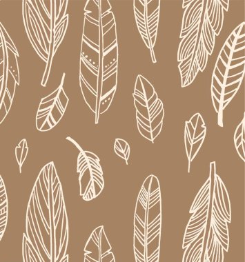 Yapraklı kusursuz desen