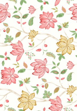 Çiçeklerle kusursuz desen