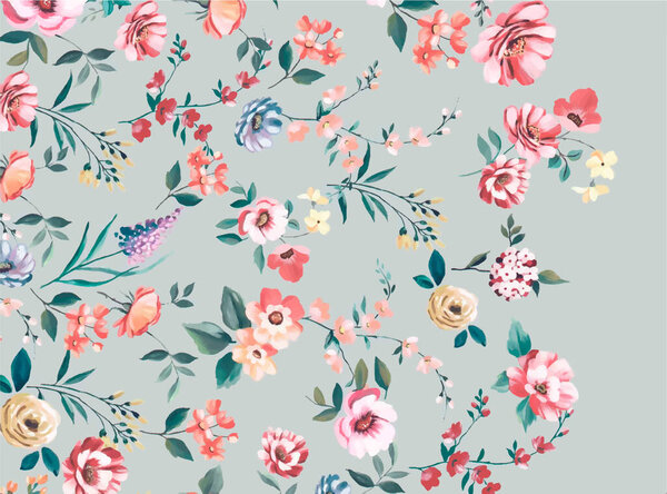 цветочный акварель с цветами
.