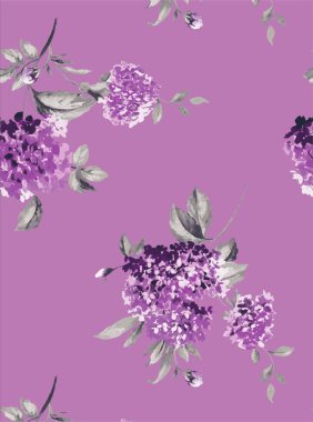 leylak çiçekleri ve dallar