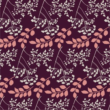 Çiçeksiz desen. vektör illüstrasyonu.