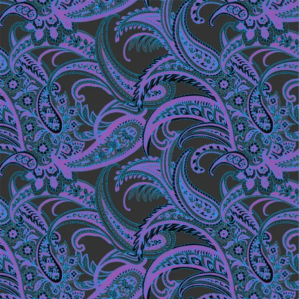 Çiçek motifli, soyut, pürüzsüz vektör deseni. Çiçek desenli klasik arkaplan.