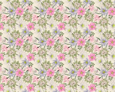 Soyut çiçek pürüzsüz desen arkaplanı