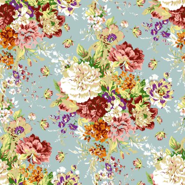 Sorunsuz suluboya çiçek arka plan