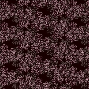 red flower pattern on black background clipart