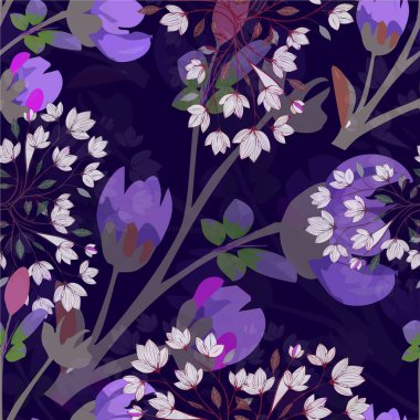 Çiçeksiz desen. El çizimi çizimi. vektör.