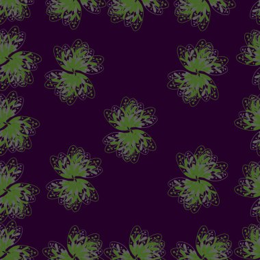 ile sorunsuz çiçek desenli el çizim çiçek