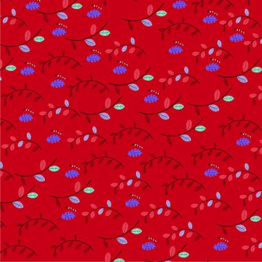 Böğürtlenli kusursuz desen