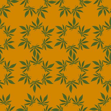 Marihuana yapraklarının kusursuz deseni