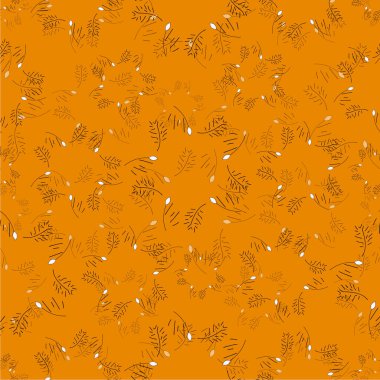 Buğday kulaklı ve buğdaylı kusursuz desen