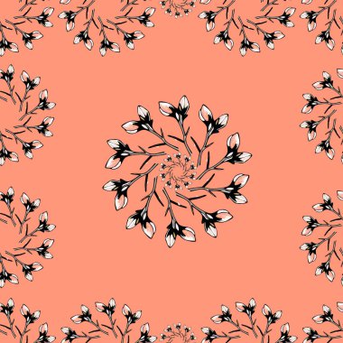 Dairesel yaprak deseni süslemesiName