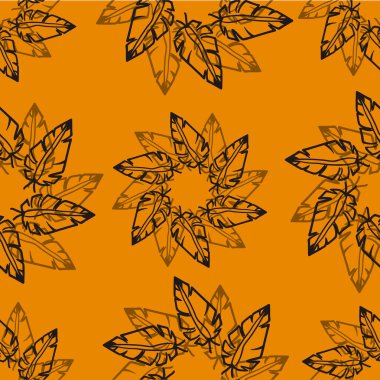 Dairesel yaprak deseni süslemesiName