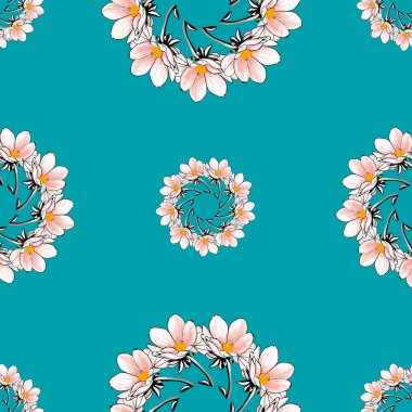 Dairesel yaprak deseni süslemesiName