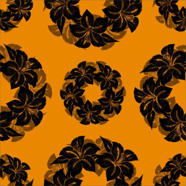 Dairesel yaprak deseni süslemesiName