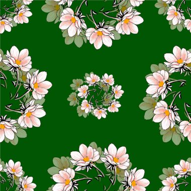 Dairesel yaprak deseni süslemesiName