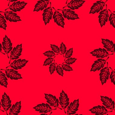 Dairesel yaprak deseni süslemesiName