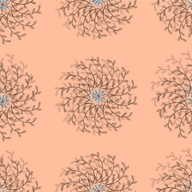 Dairesel yaprak deseni süslemesiName