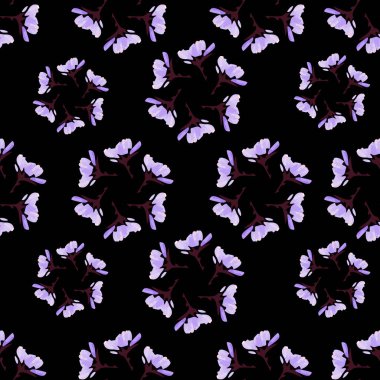 Siyah beyaz kelebeklerin, kelebeklerin, suluboya resimlerin olduğu kusursuz bir model.