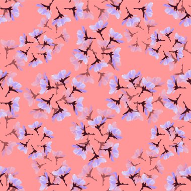 vektör çiçekli sorunsuz arka plan