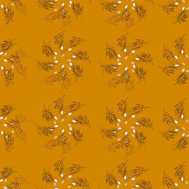 sonbahar yapraklı vektörsüz desen