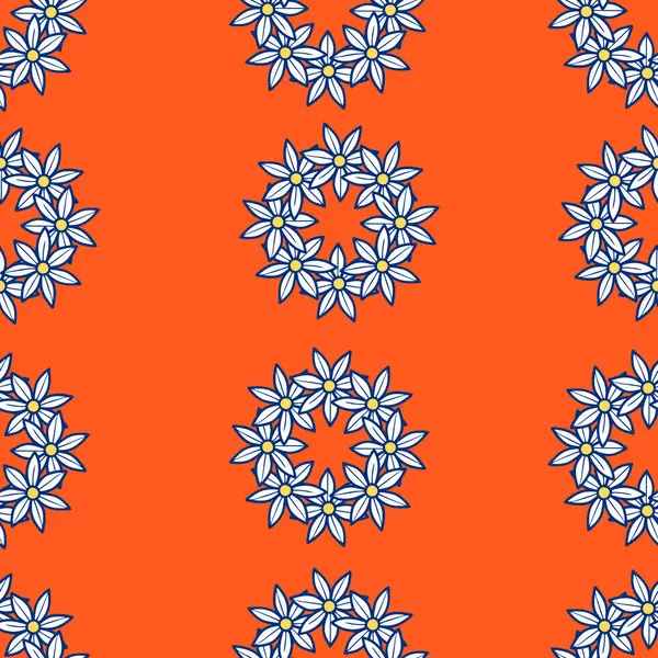 Sorunsuz vektör arka plan dekoratif çiçeklerle