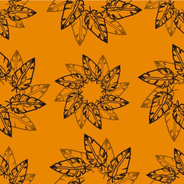 Dairesel yaprak deseni süslemesiName