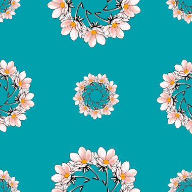 Dairesel yaprak deseni süslemesiName