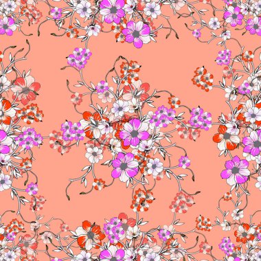 vektörsüz çiçek deseni.