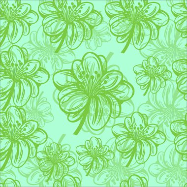 Çiçeklerle kusursuz desen