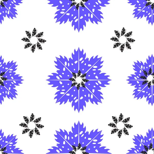 Çiçeklerle kusursuz desen. Kartpostal ya da poster için arka plan. vektör illüstrasyonu