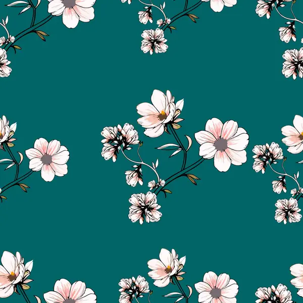 Çiçeklerle kusursuz desen