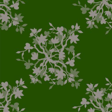 Çiçek süsüsüyle kusursuz soyut desen