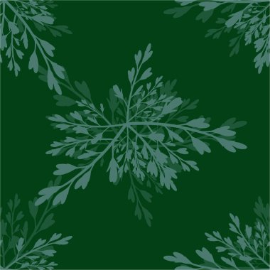 köknar dallı yeşil noel deseni