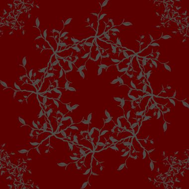 Vektör kusursuz desen. kırmızı ve beyaz çiçek arkaplanı.