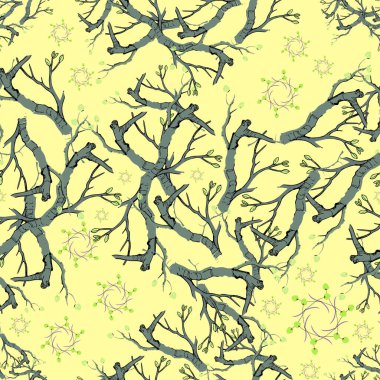 Doğanın kusursuz arkaplanının vektör çizimi