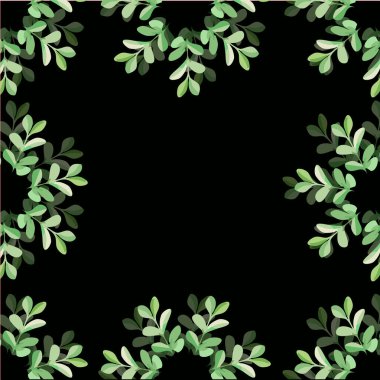 Soyut basit yaprakların kusursuz deseni