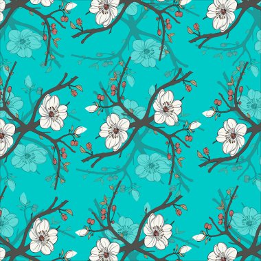 Çiçeklerle kusursuz desen